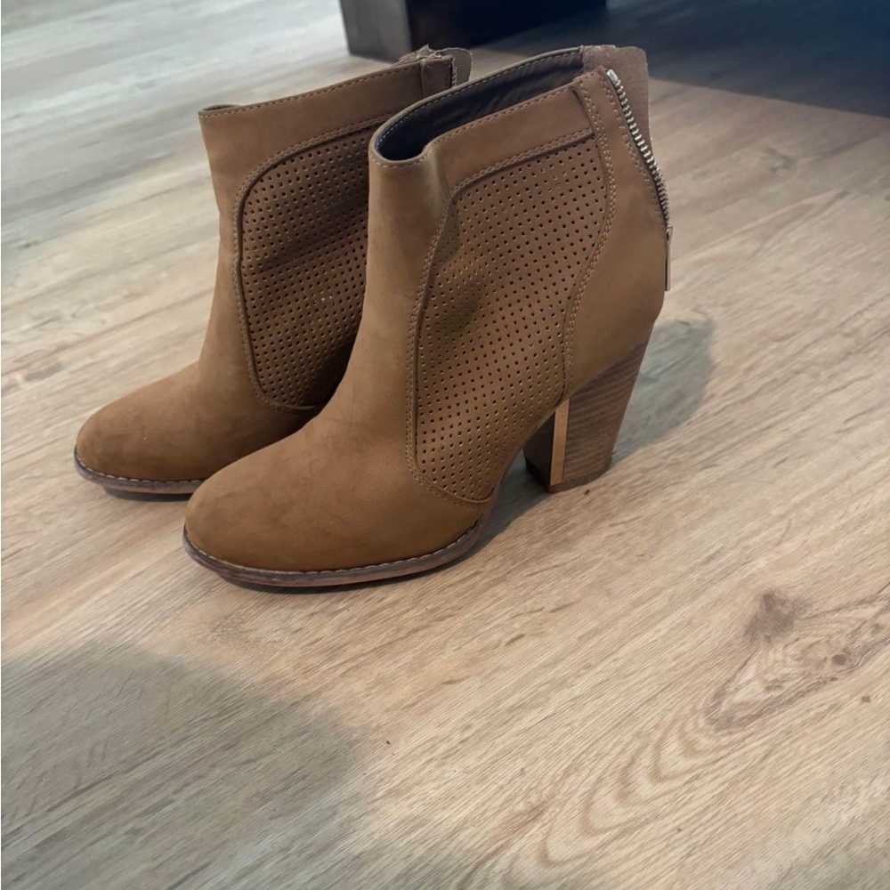 Call it Spring brown heeled boots